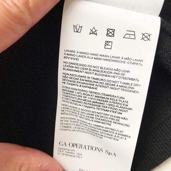 Armani Junior black knit long cardigan sweater EUC 12Y - Picture 9 of 9